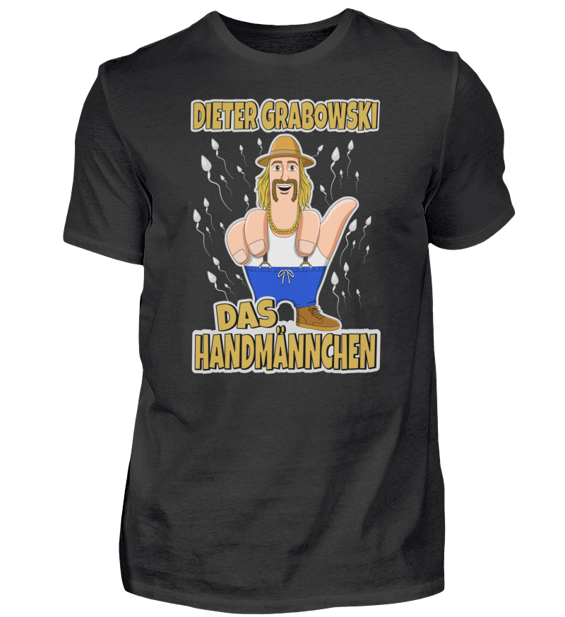 T-Shirt "Handmännchen" Spermchen Edition Schwarz