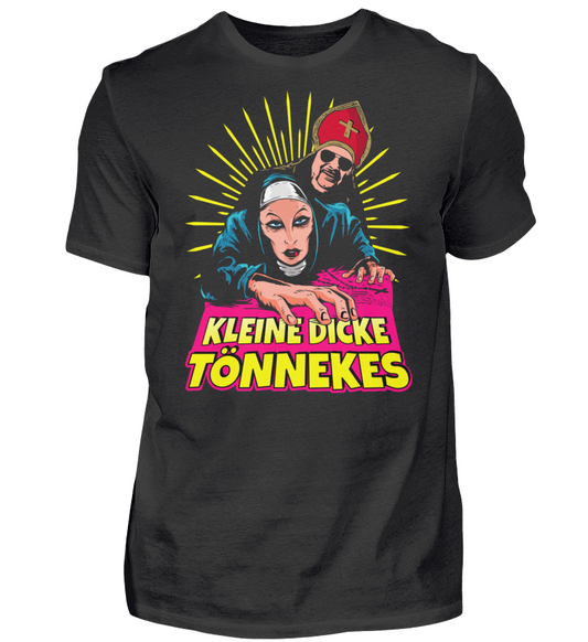 T-Shirt "Kleine Dicke Tönnekes" Schwarz