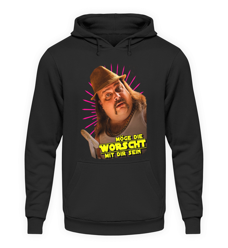 Hoodie "Worscht" Schwarz