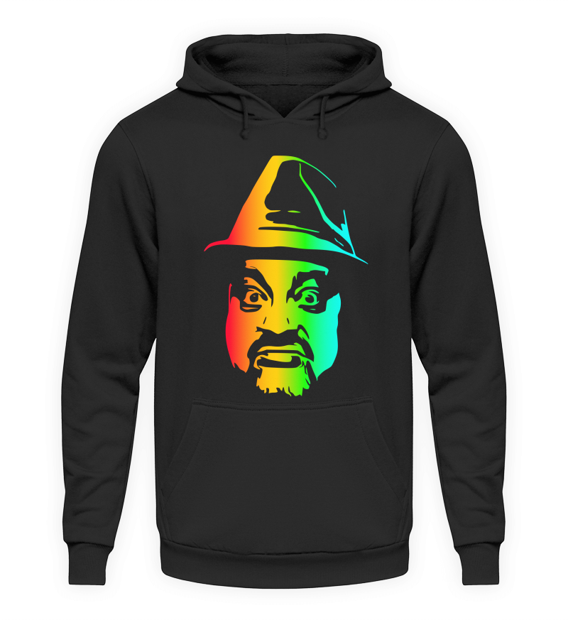 Hoodie "Rainbow Dieter" Schwarz