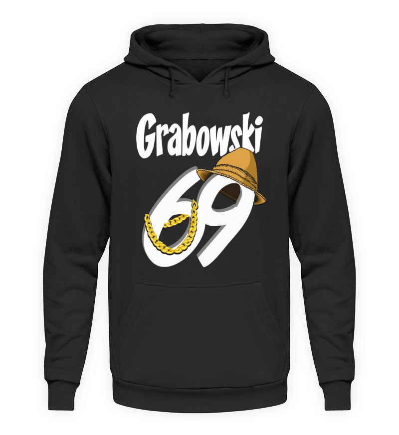 Hoodie "Grabowski 69" Schwarz