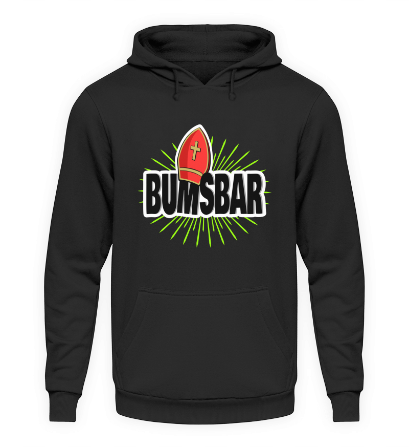 Hoodie "Bumsbar" Schwarz