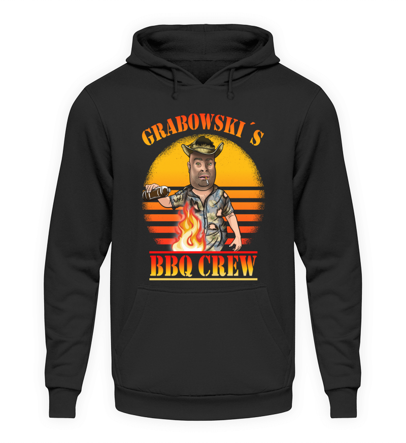 Hoodie "BBQ Crew" Schwarz