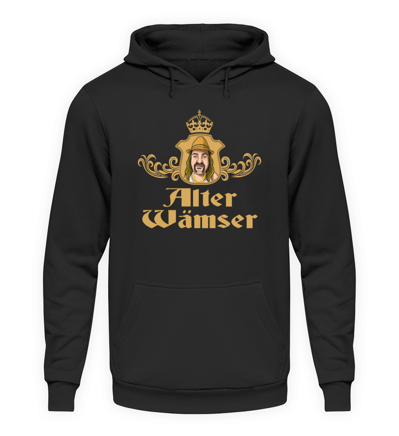 Hoodie "King Dieter" Schwarz