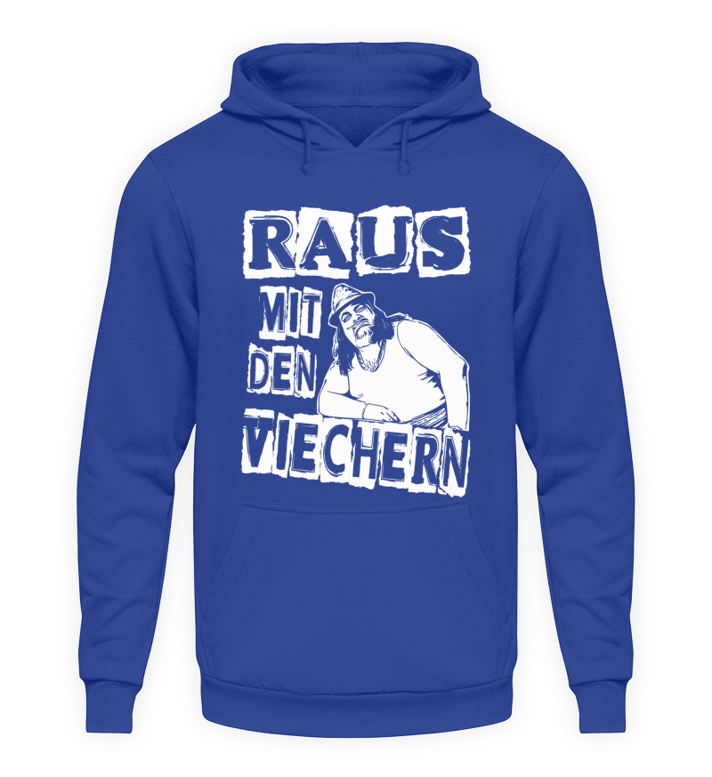 Hoodie "Raus mit den Viechern"