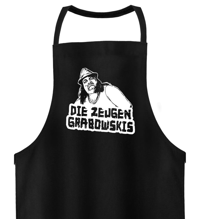 Grillschürze "Zeugen Grabowskis" Schwarz